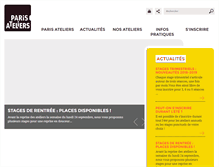 Tablet Screenshot of paris-ateliers.org